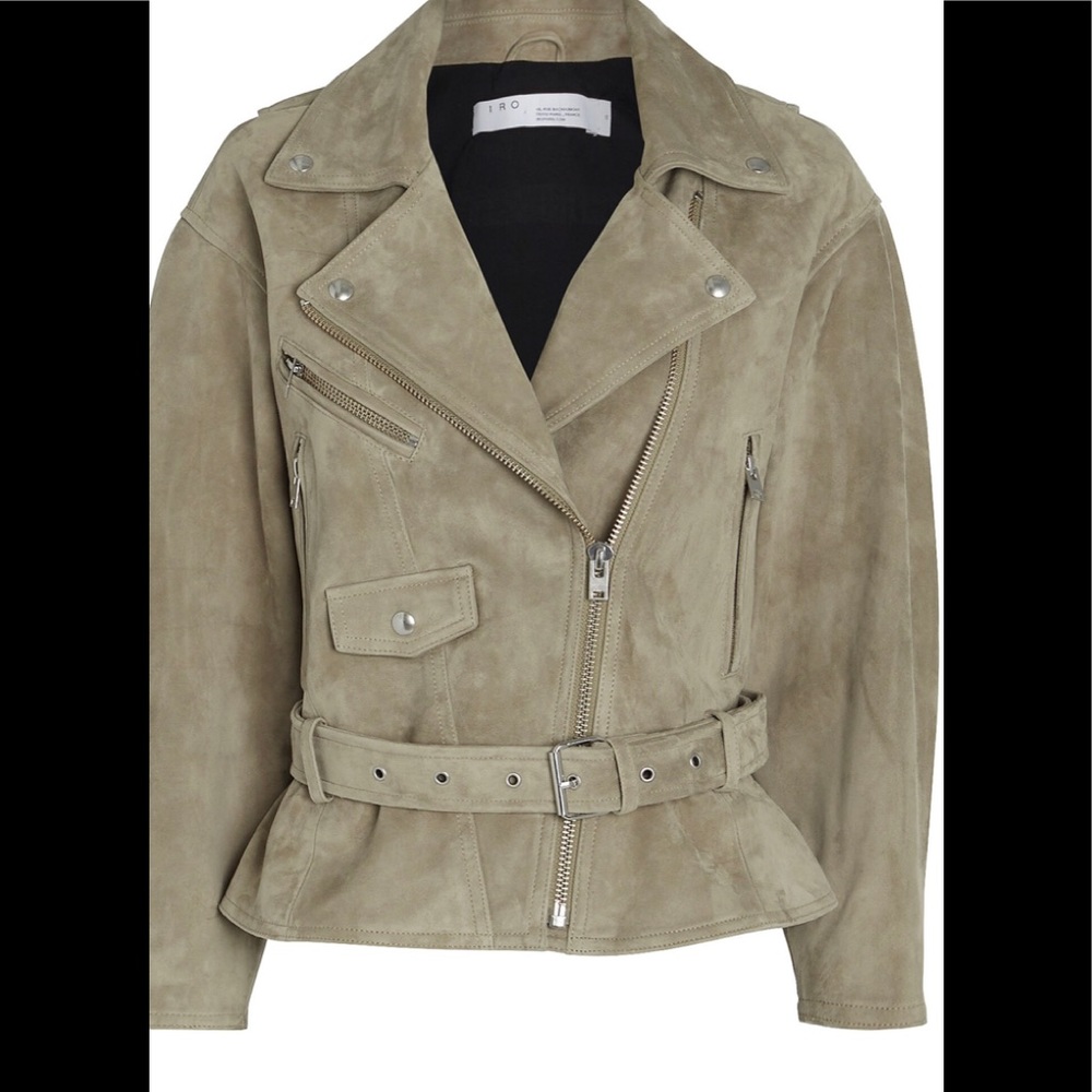 SOLD IRO LAMB SUEDE TIGAO SUEDE MOTO JACKET